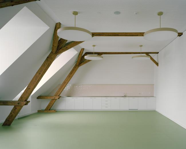 Ausgebautes Dachgeschoss; Aufenthalt Lehrer, Foto: Rasmus Norlander