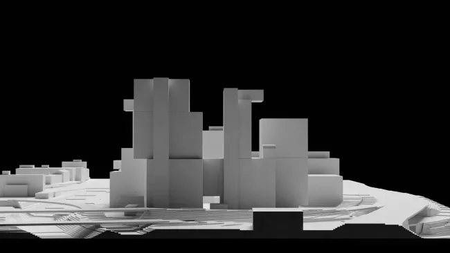Gesamtmodell Silhouette; Wankdorfcity 3