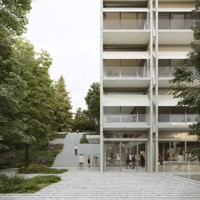 The Schmelzberg stair as spatial sequence with quality of stay and identity., Image: ethandeclerk