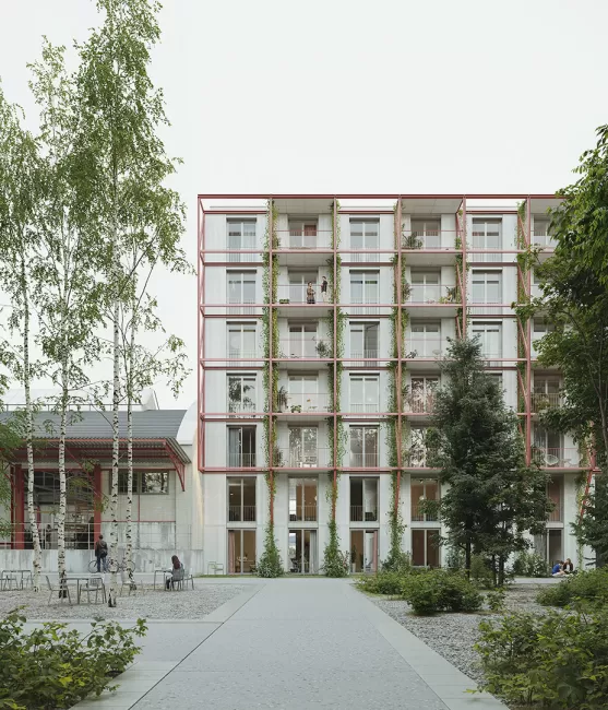 Blick vom Innenhof, Bild: Ethan de Clerk