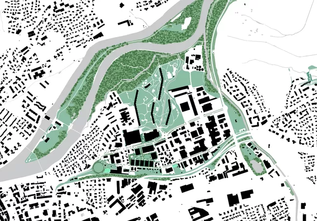 Einordnung Oberstufenzentrum in den bestehenden Landschaftsraum
