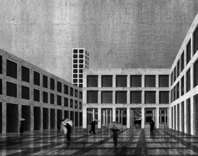 Reinterpretation of "Campo di Rialto" (Giovanni Antonio Canale, 1756/58) Reinterpretation of "Campo di Rialto" (Giovanni Antonio Canale, 1756/58) | © Tim Freund, Ohle Harder, Bastian Zimmermann, 2011